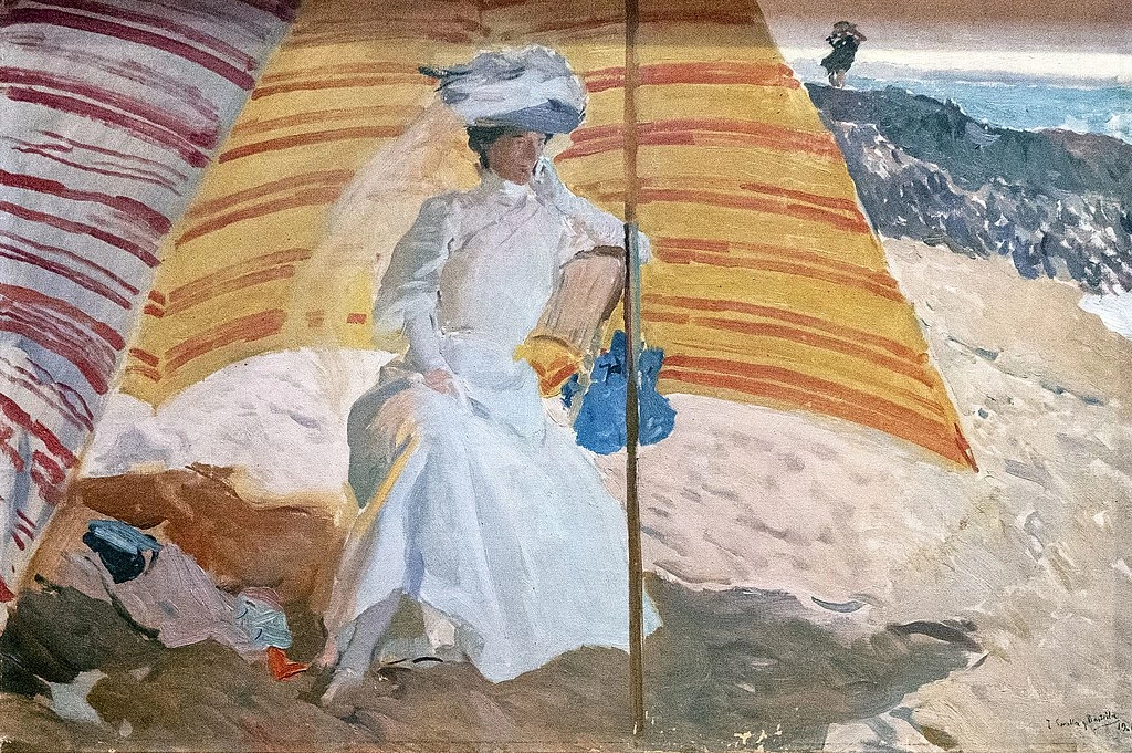 Clotilde sotto la tenda, Biarritz, 1906 - Museo Sorolla, Madrid